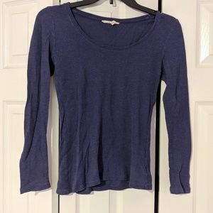 ⭐2 for $6⭐ Indigo waffle long sleeve shirt